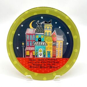 Demdaco Curly Girl Design 2009 Leigh Standley 12" Believe! Glass Plate New!